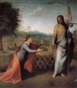 The resurrection of Jesus and Mary meet map, Andrea del Sarto